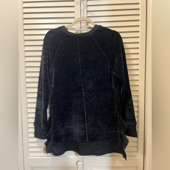 Soft Surroundings Chenille Ruffle Hem Sweater - Picture 2 of 6